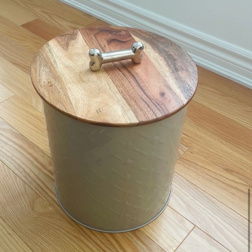 Wood and Metal Food Storage Container